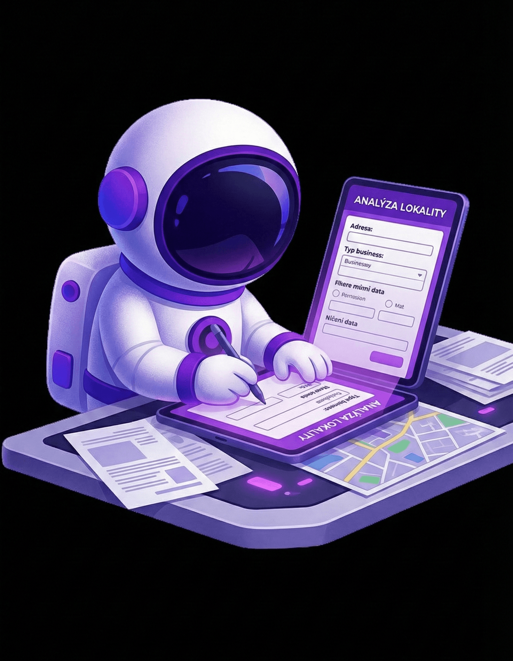 Map selection interface